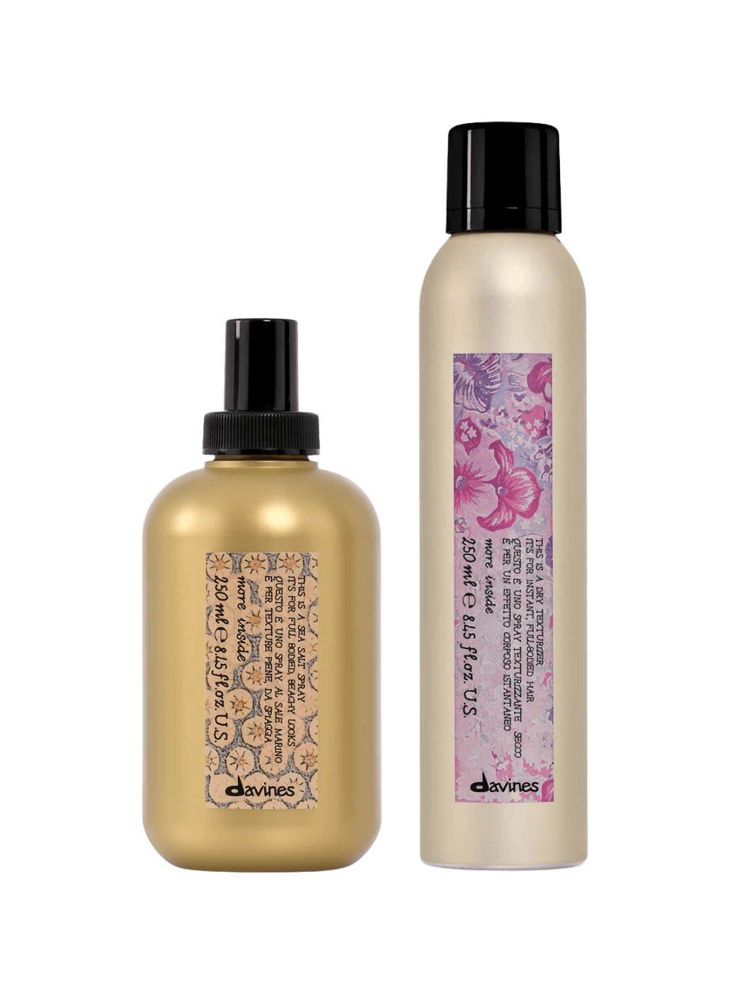 Set of two Davines hair care products including This is a Sea Salt Spray (250ml) and This is a Dry Texturizer (250ml) | Twentyseven Toronto