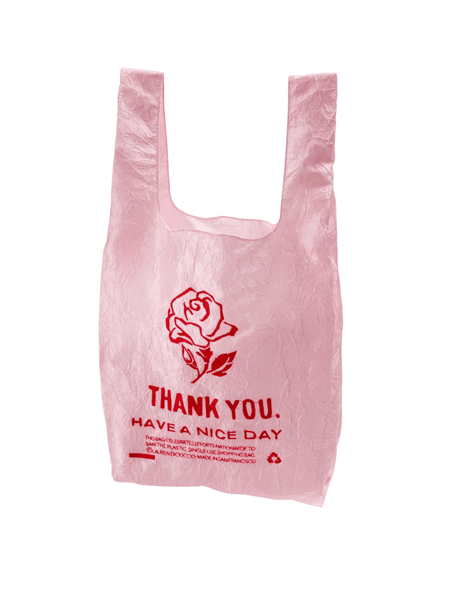 Open Editions Thank You Tote - Rose on Pink by Lauren DiCioccio | Twentyseven Toronto