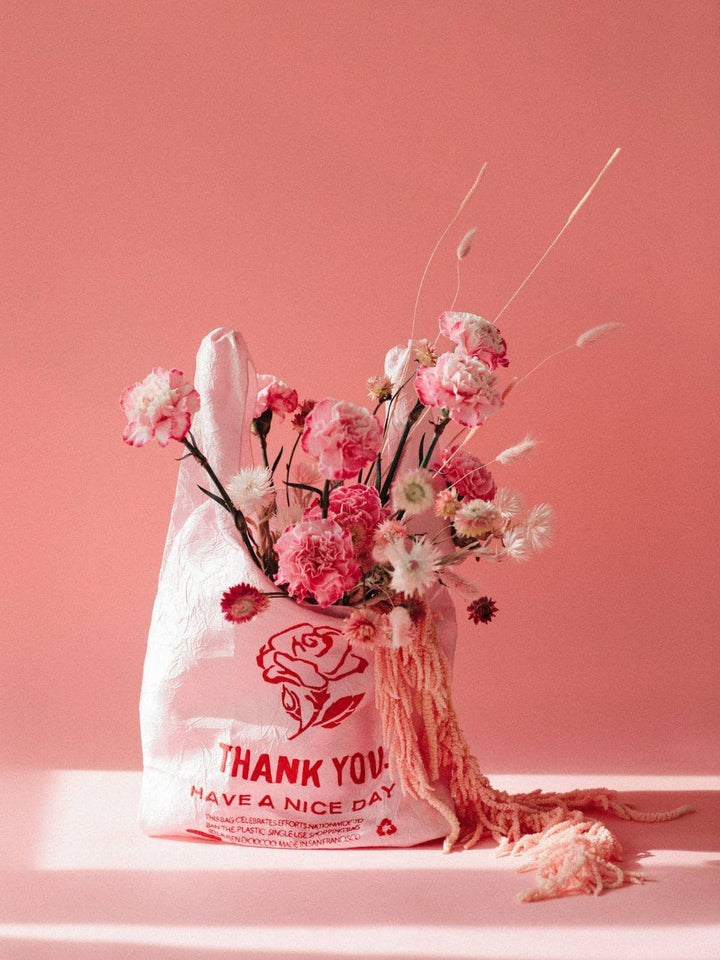 Open Editions Thank You Tote - Rose on Pink by Lauren DiCioccio | Twentyseven Toronto