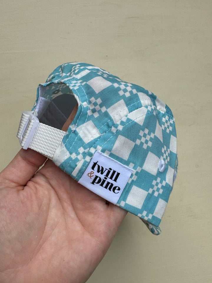 Twill & Pine The Blue Check - Sprout Baby & Kid's Five Panel Hat | Twentyseven Toronto