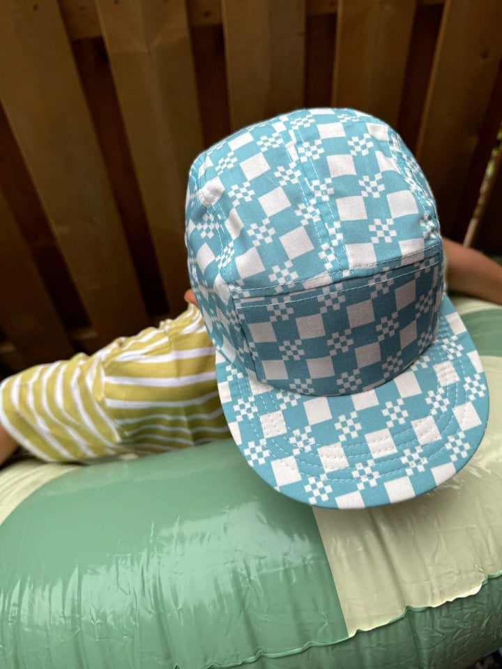 Twill & Pine The Blue Check - Sprout Baby & Kid's Five Panel Hat | Twentyseven Toronto