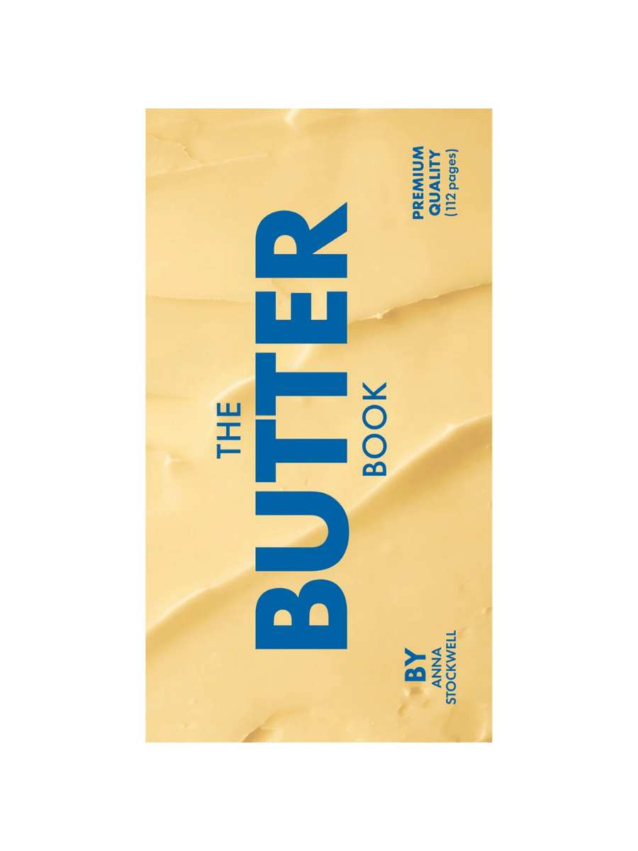 Book titled 'The Butter Book' by Anna Stockwell with a yellow cover and blue text on a black background | Twentyseven Toronto