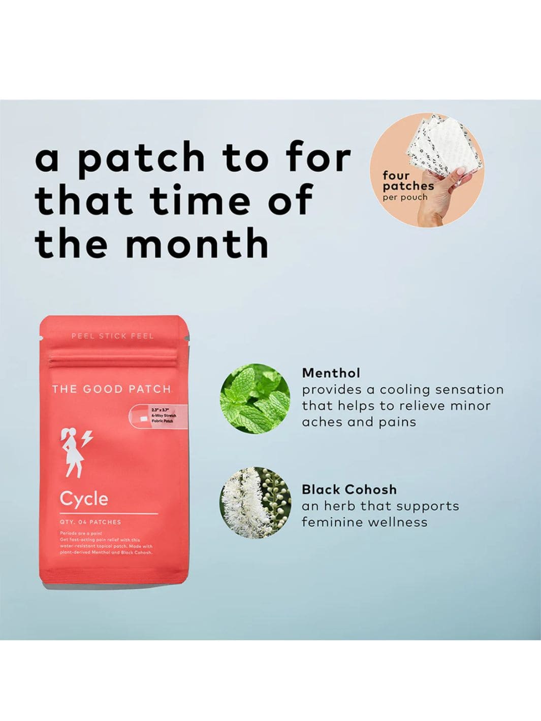The Good Patch The Cycle Patch (4 Count) | Twentyseven Toronto