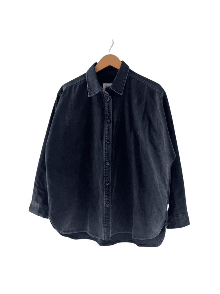 Le Bon Shoppe Theo Heavy Denim Jacket in Black Denim | Twentyseven Toronto