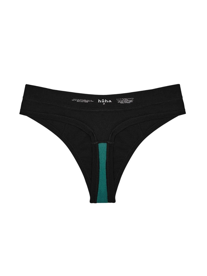 Huha Mineral Underwear Thong in Black | Twentyseven Toronto