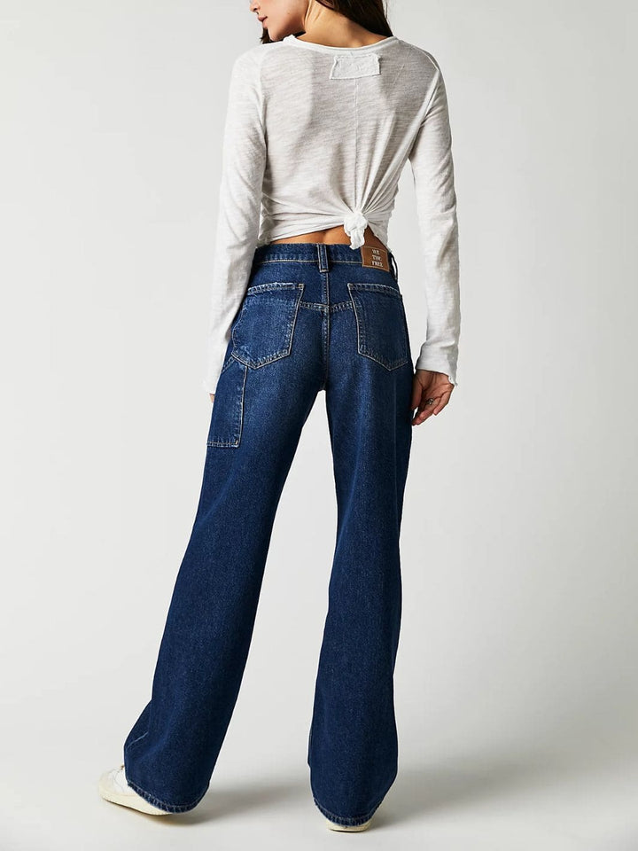 Free People We The Free Tinsley Baggy High-Rise Jeans in Dark Romance | Twentyseven Toronto