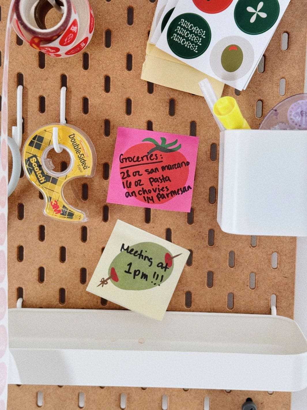 Mel Andrel Tomato-do List Sticky Notes | Twentyseven Toronto