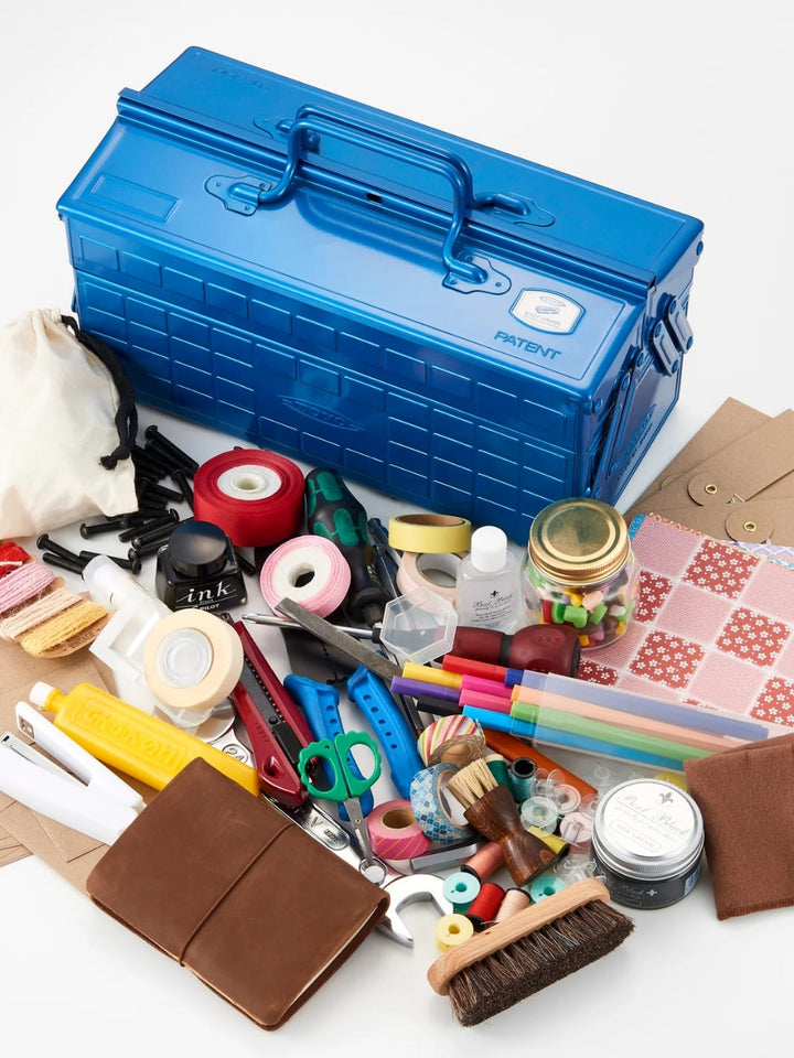 Toyo Steel Two Tier ST-350 Toolbox - Blue | Twentyseven Toronto