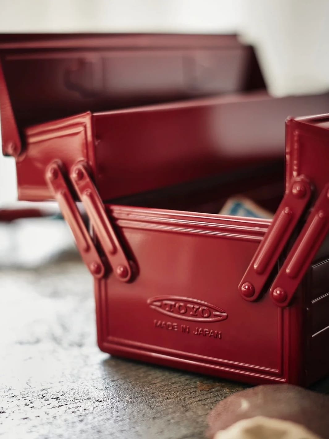 Toyo Steel Two Tier ST-350 Toolbox - Red | Twentyseven Toronto