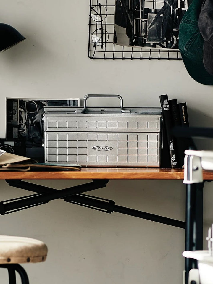 Toyo Steel Two Tier ST-350 Toolbox - Silver | Twentyseven Toronto