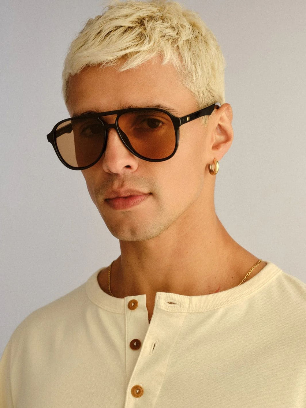 Le Specs Tragic Magic Sunglasses in Black Tan Tint | Twentyseven Toronto