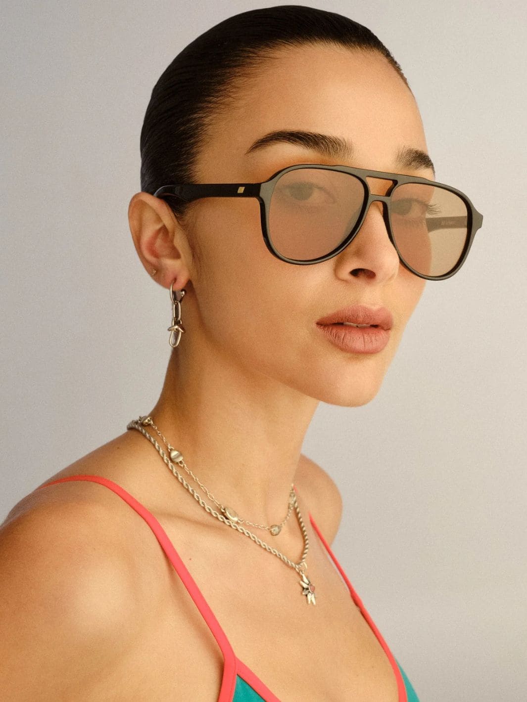 Le Specs Tragic Magic Sunglasses in Black Tan Tint | Twentyseven Toronto