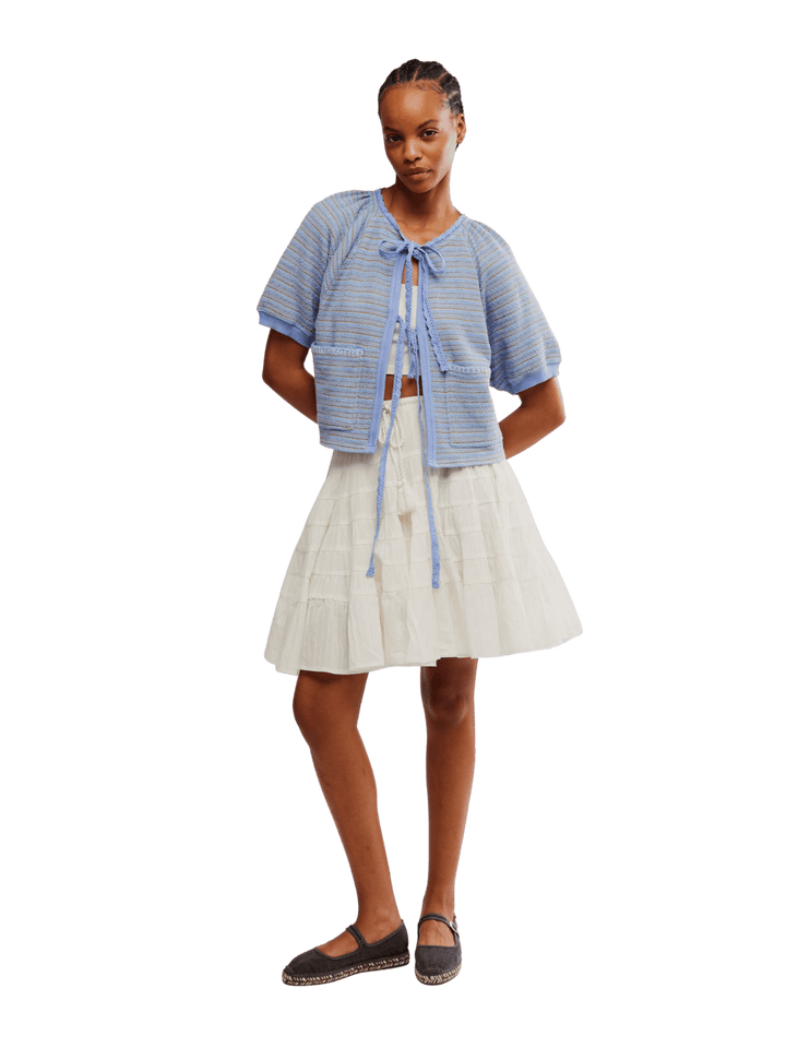 Free People Tropic Sweatshirt in Baby Blue Combo | Twentyseven Toronto