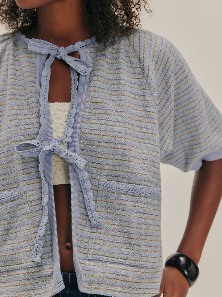 Free People Tropic Sweatshirt in Baby Blue Combo | Twentyseven Toronto