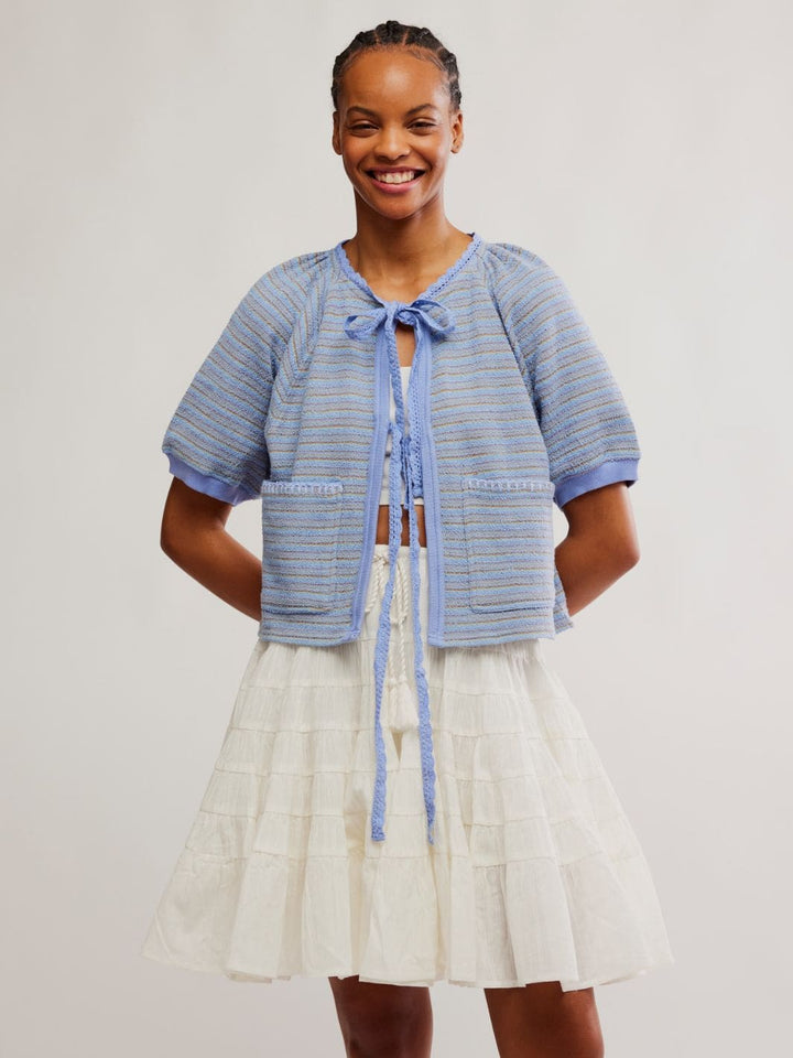 Free People Tropic Sweatshirt in Baby Blue Combo | Twentyseven Toronto