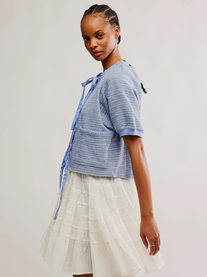 Free People Tropic Sweatshirt in Baby Blue Combo | Twentyseven Toronto