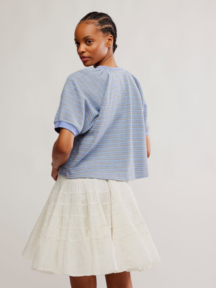 Free People Tropic Sweatshirt in Baby Blue Combo | Twentyseven Toronto