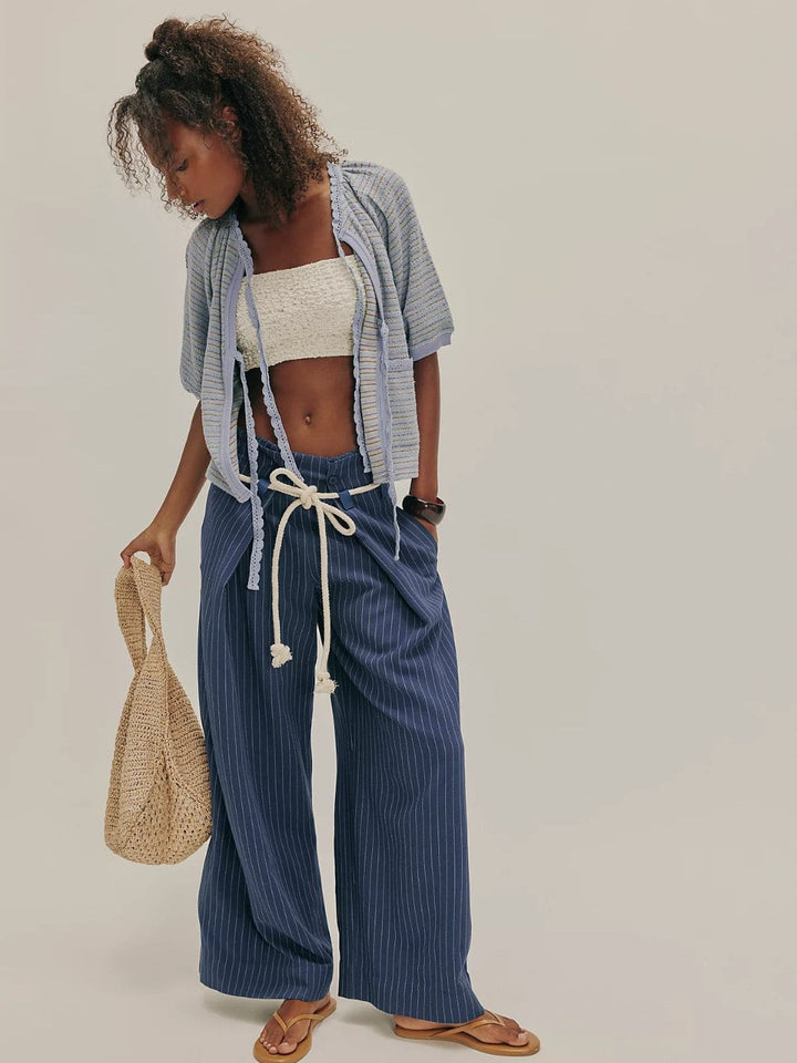 Free People Tropic Sweatshirt in Baby Blue Combo | Twentyseven Toronto
