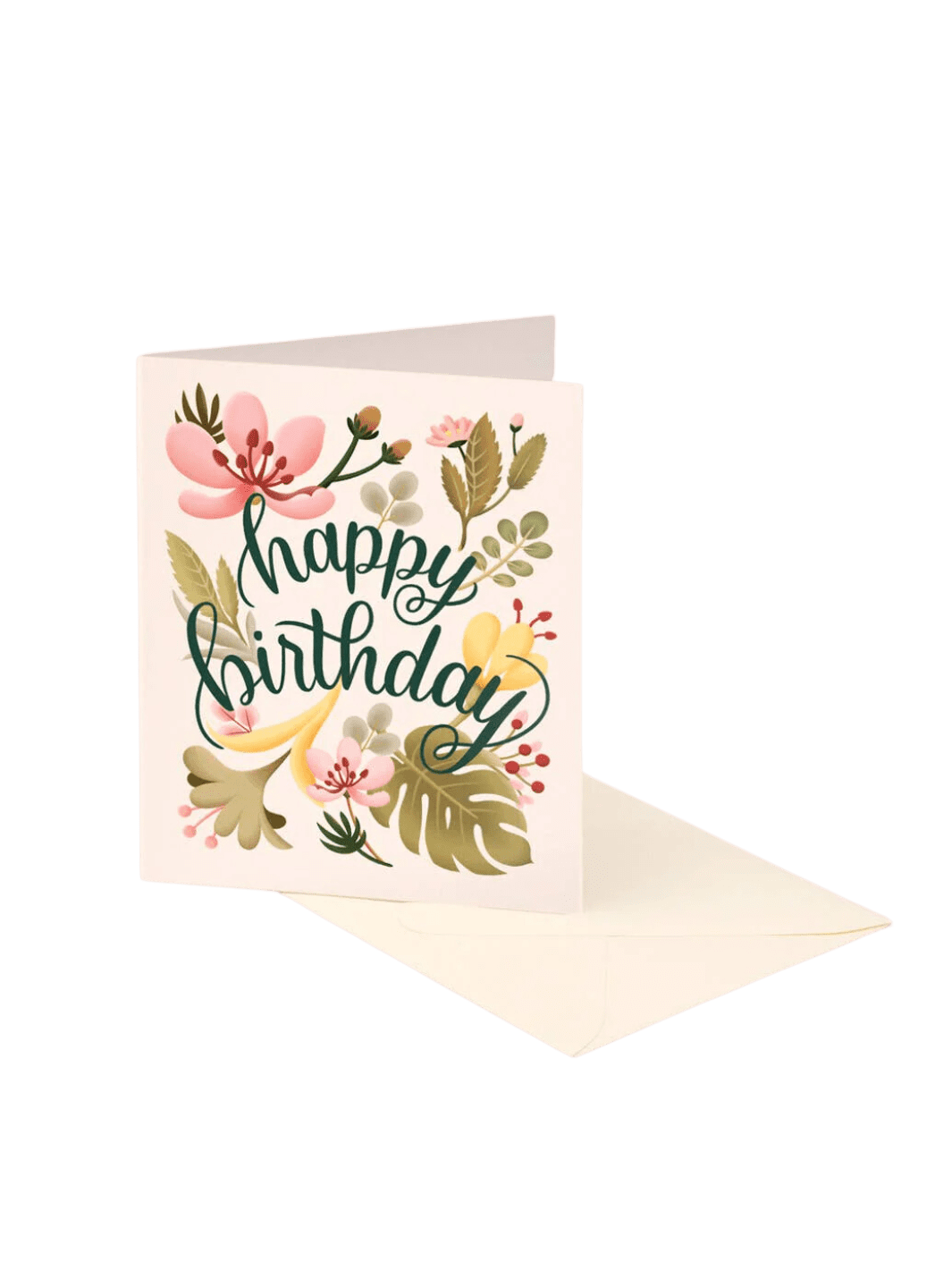 Clap Clap Design Tropical Plants Birthday Card - Cream | Twentyseven Toronto