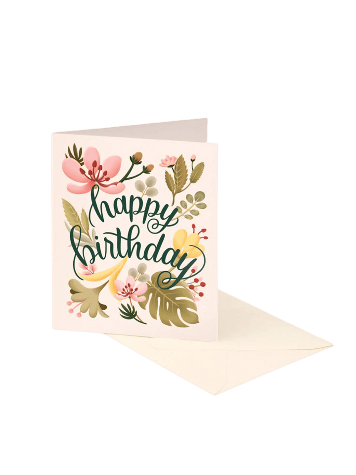 Clap Clap Design Tropical Plants Birthday Card - Cream | Twentyseven Toronto