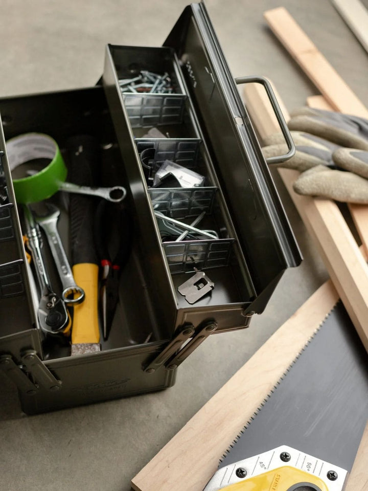 Toyo Steel Two Tier ST-350 Toolbox - Moss Green | Twentyseven Toronto