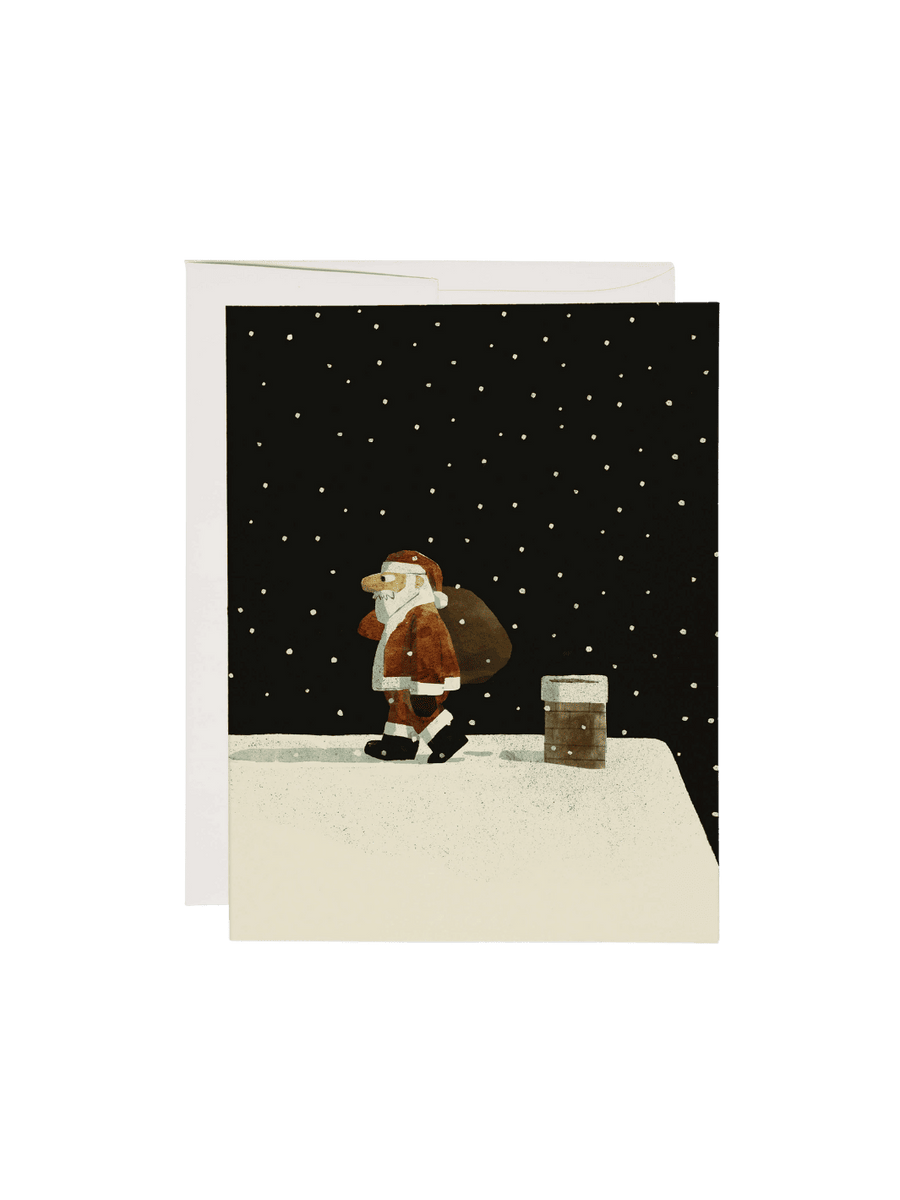 Red Cap Cards Up On The Housetop Holiday Greeting Card | Twentyseven Toronto
