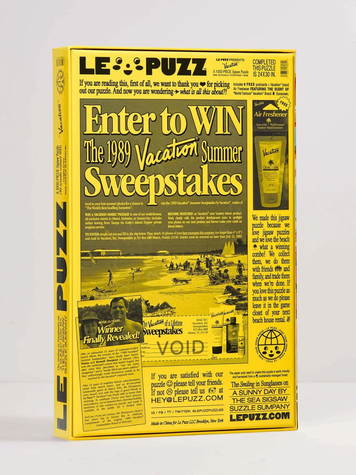 Le Puzz Vacation Inc 1000 Piece Puzzle | Twentyseven Toronto