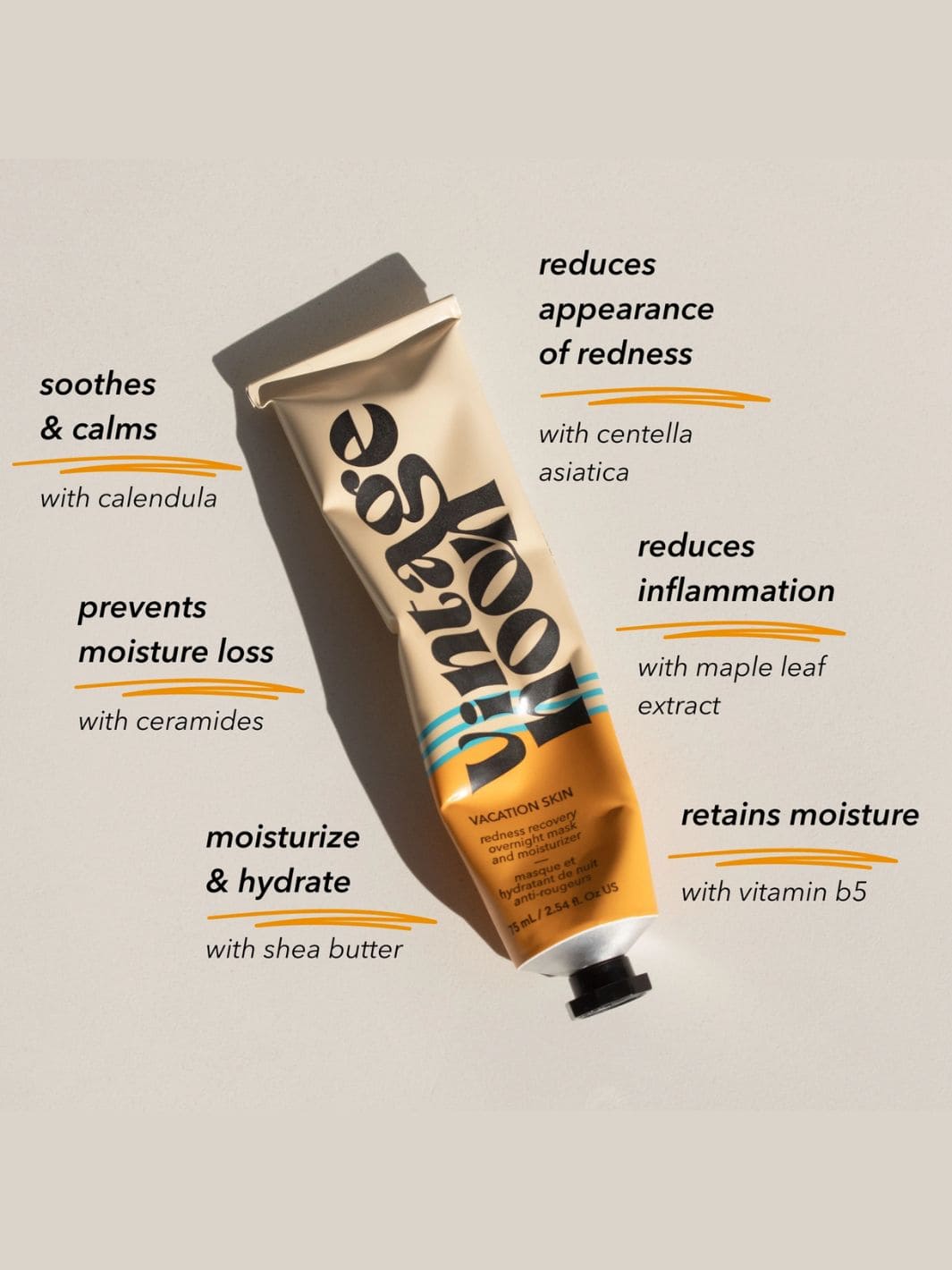 Vintage Noon Vacation Skin Redness Recovery Overnight Mask and Moisturizer | Twentyseven Toronto