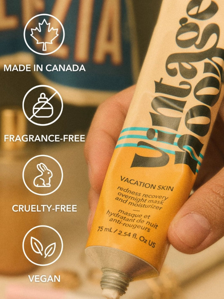 Vintage Noon Vacation Skin Redness Recovery Overnight Mask and Moisturizer | Twentyseven Toronto