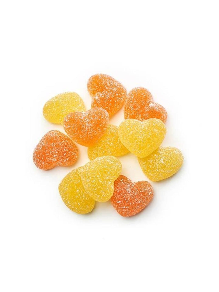 Squish Candy Vegan Sour Peach Hearts Gummies | Twentyseven Toronto