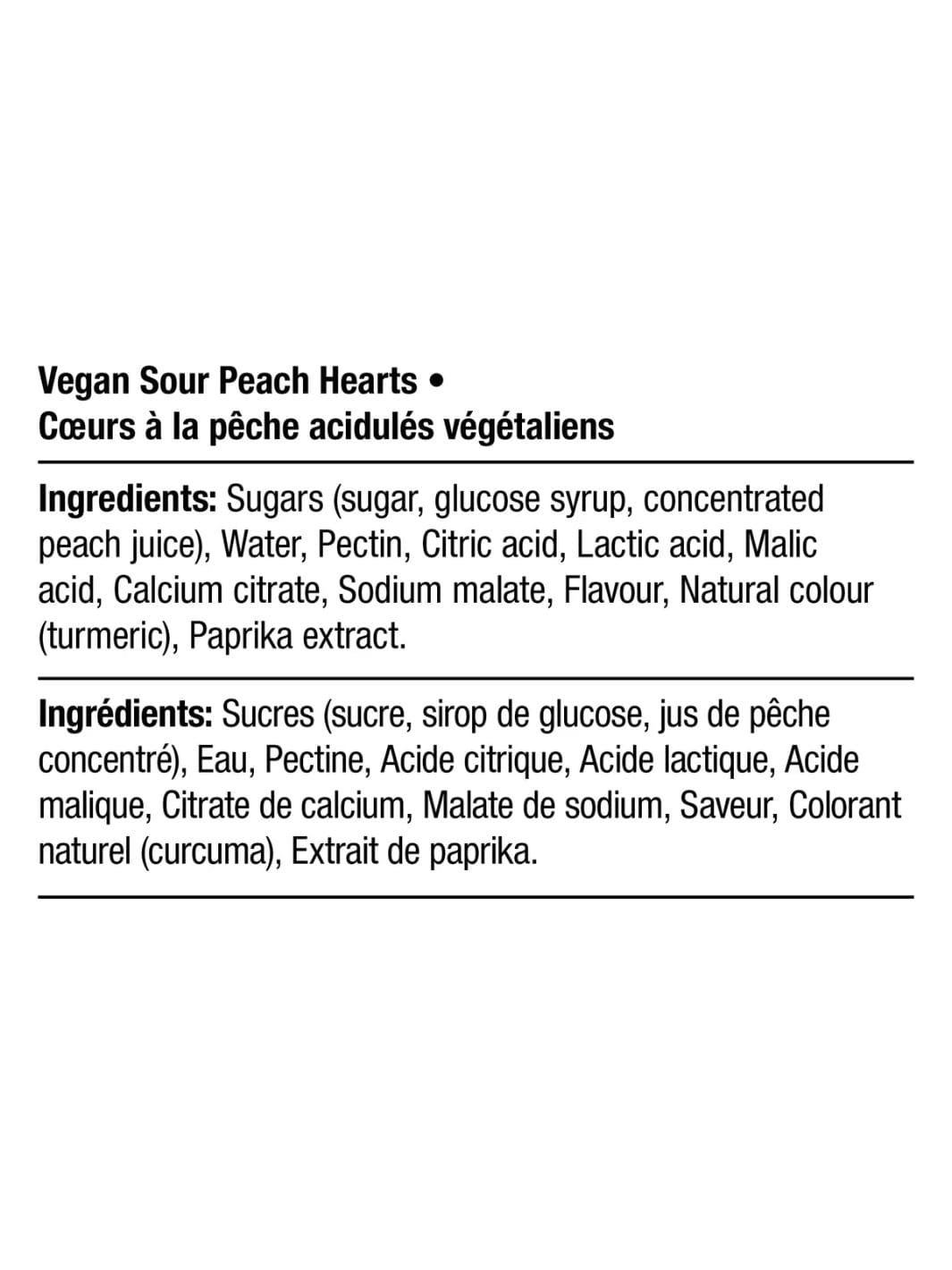 Squish Candy Vegan Sour Peach Hearts Gummies | Twentyseven Toronto