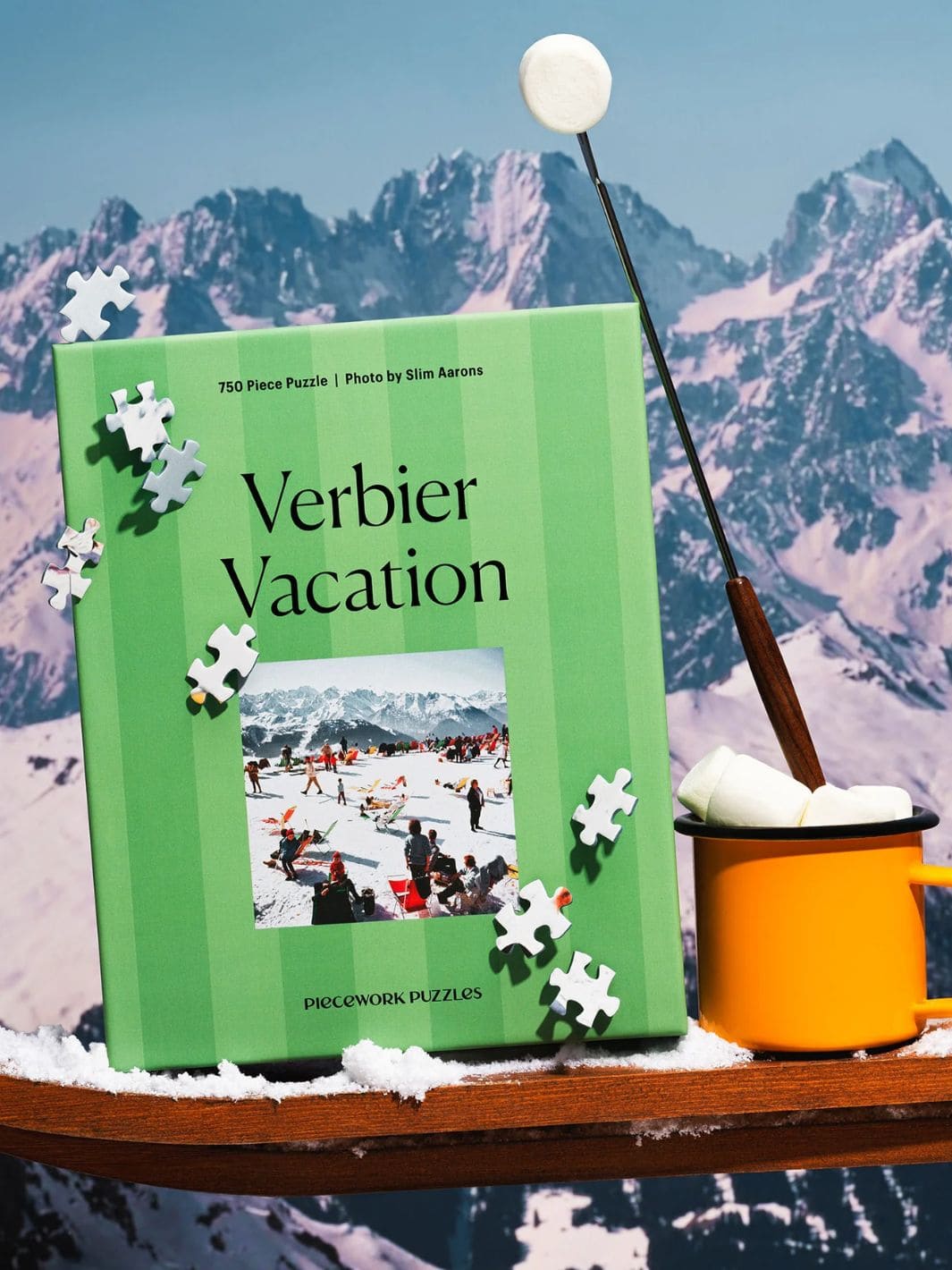 Piecework Puzzles Verbier Vacation - 750 Piece Puzzle | Twentyseven Toronto