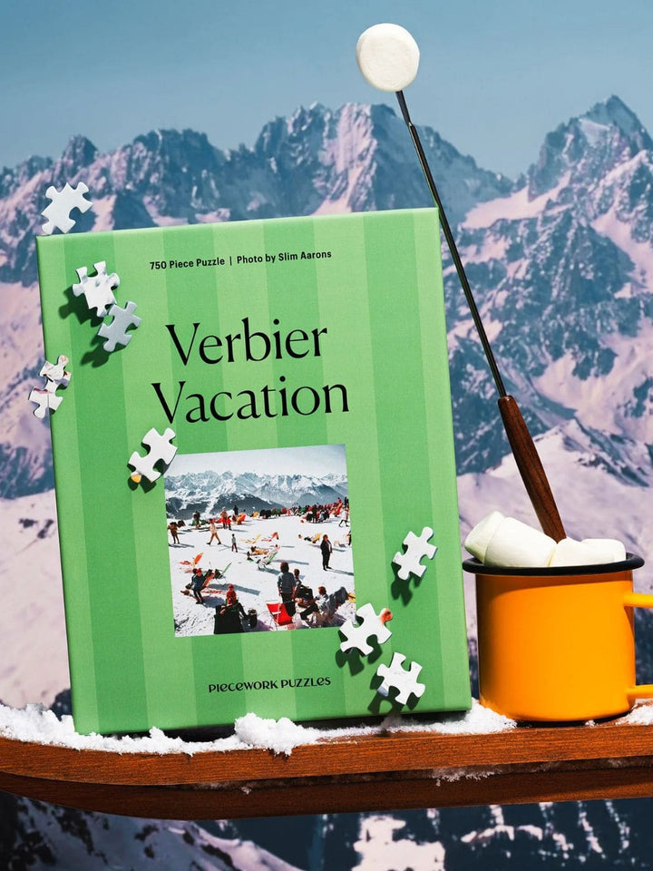 Piecework Puzzles Verbier Vacation - 750 Piece Puzzle | Twentyseven Toronto