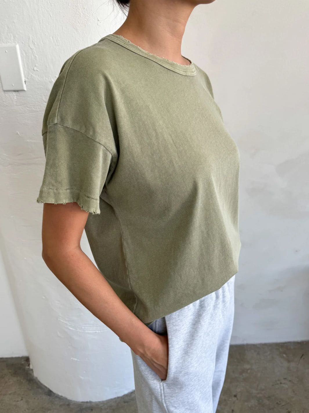 Le Bon Shoppe Vintage Fille Tee - Pistachio | Twentyseven Toronto