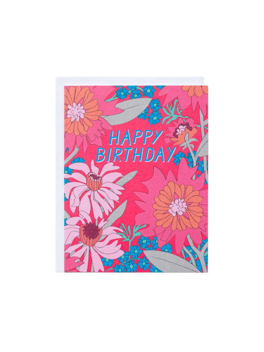 Twentyseven Toronto - Banquet Workshop Vintage Floral Birthday Flowers Note Card