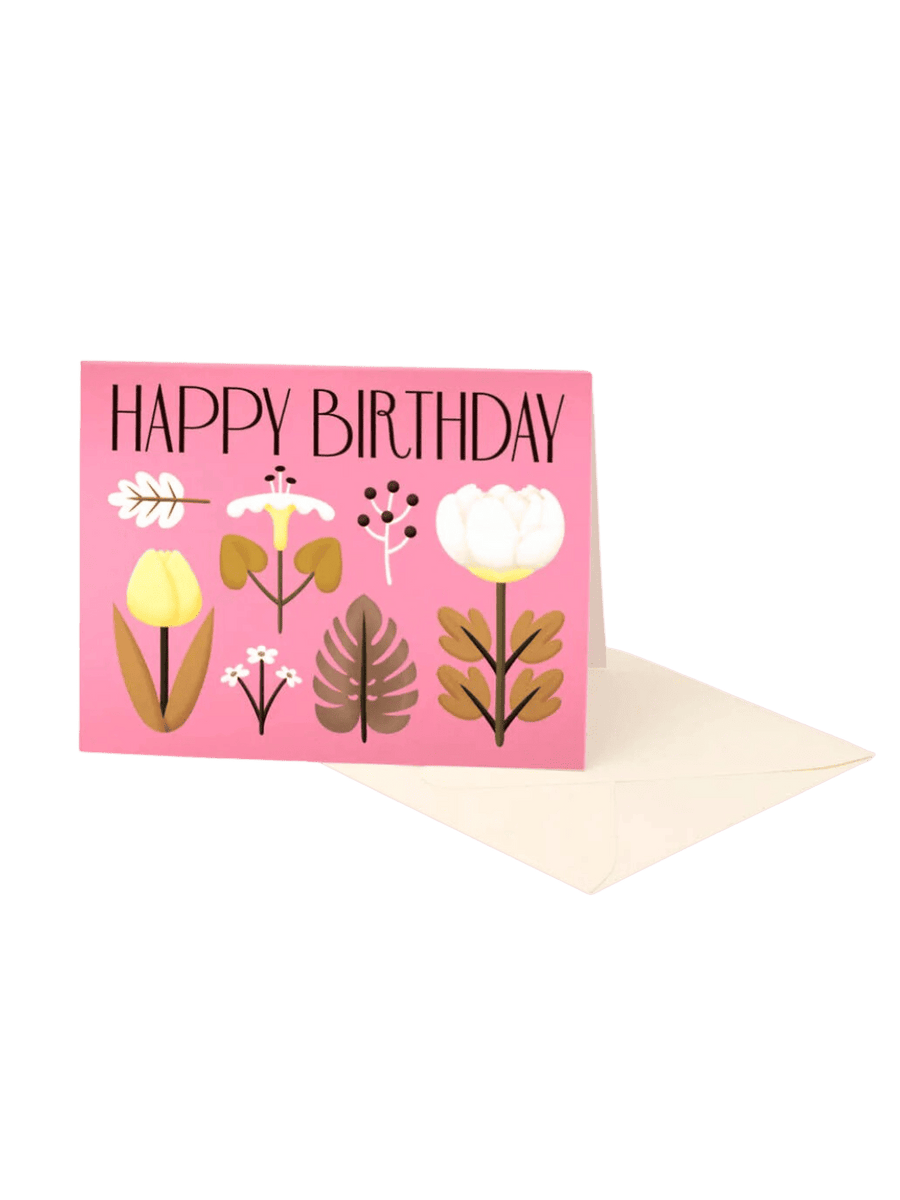 Clap Clap Design Vintage Flowers Birthday Card | Twentyseven Toronto