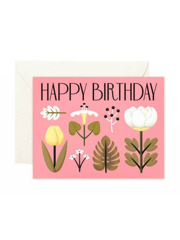 Clap Clap Design Vintage Flowers Birthday Card | Twentyseven Toronto