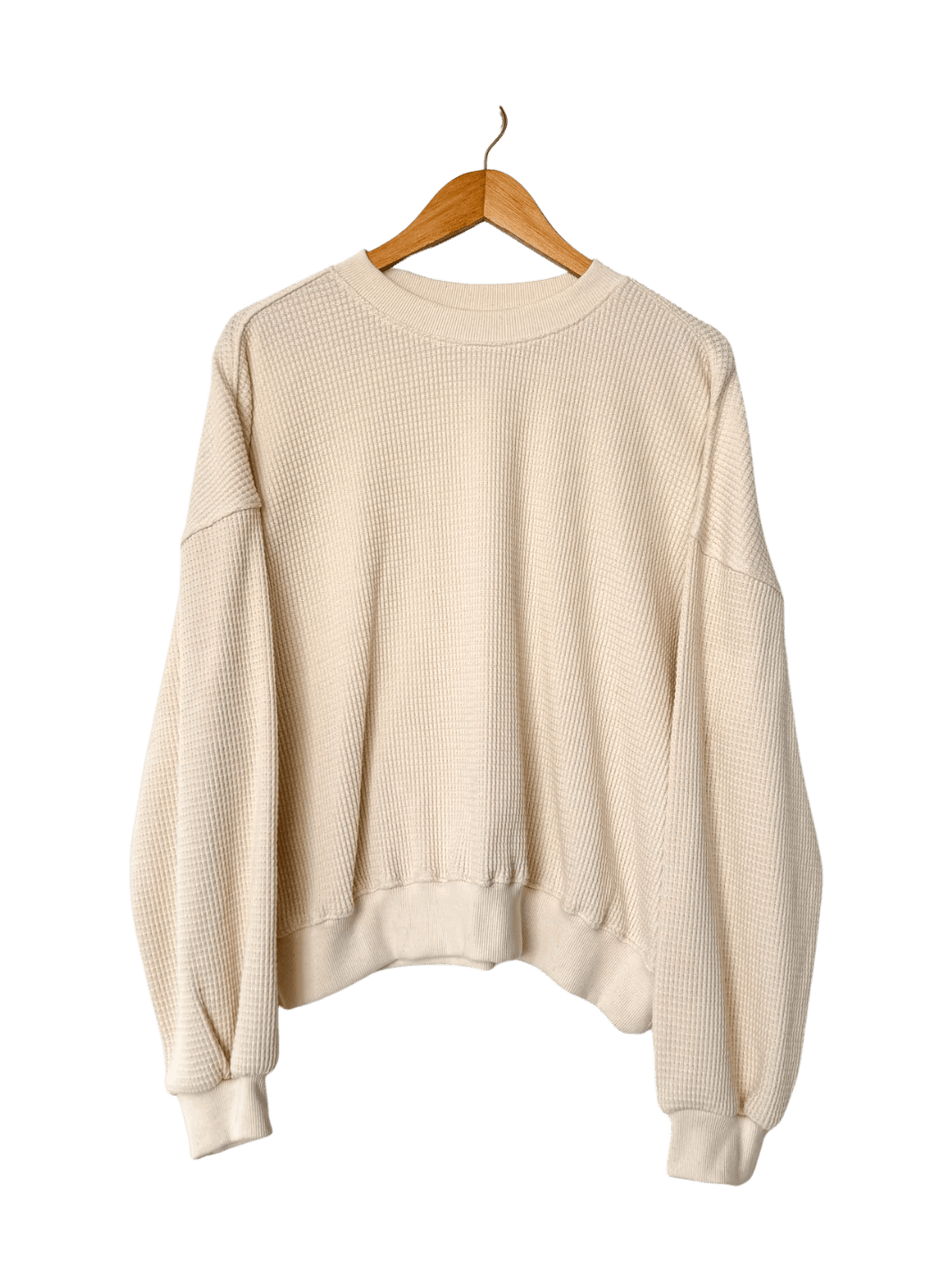 Le Bon Shoppe Waffle Core Sweatshirt in Naturel | Twentyseven Toronto