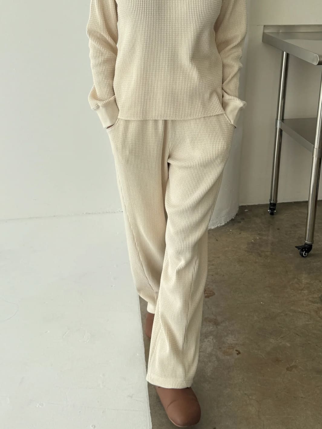 Le Bon Shoppe Waffle Lo Pants in Naturel | Twentyseven Toronto