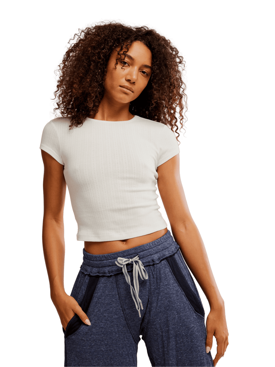 Free People Wait A Minute Baby Tee in Oatmeal | Twentyseven Toronto