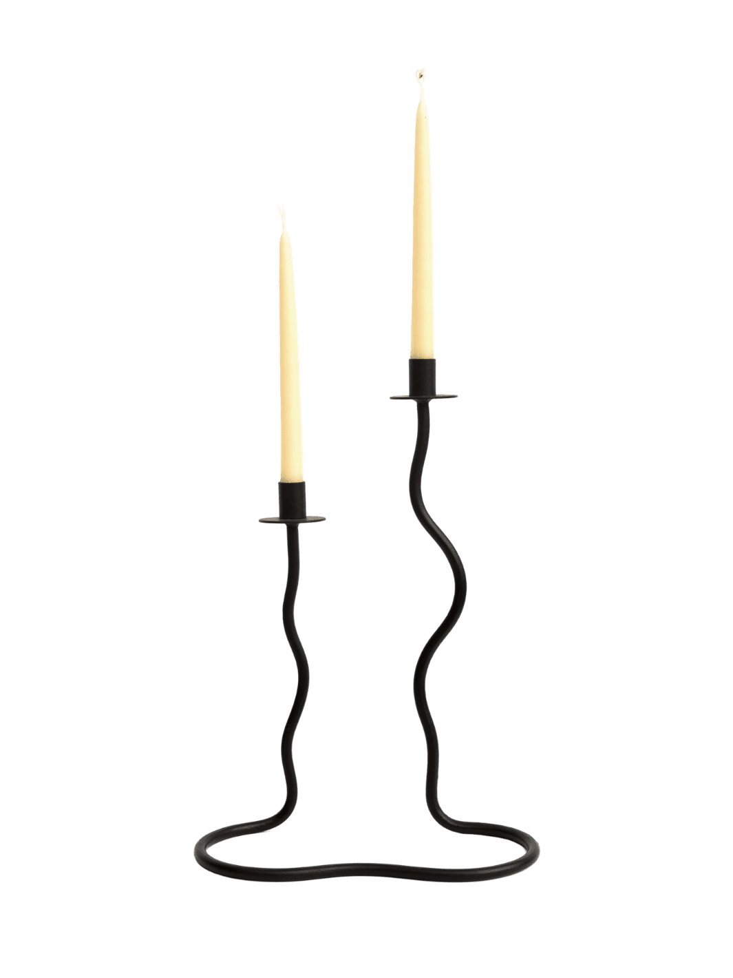 Nada Duele Waves Candleholder in Black | Twentyseven Toronto