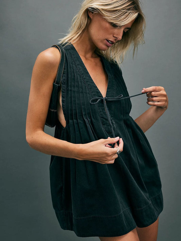 Webster Romper - Black Wash