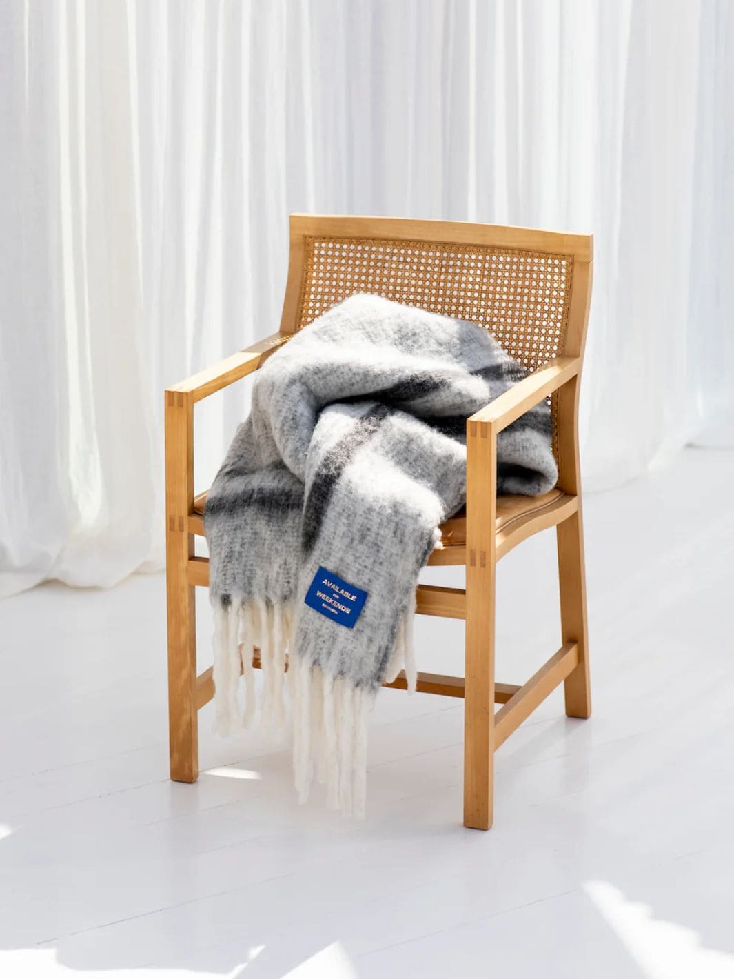 Bongusta Weekend Plaid, Creme & Ink Blanket | Twentyseven Toronto