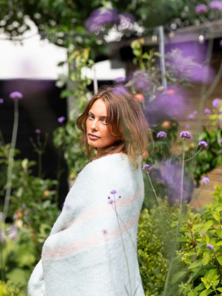 Bongusta Weekend Plaid, Soft Pink & Baby Blue Blanket | Twentyseven Toronto