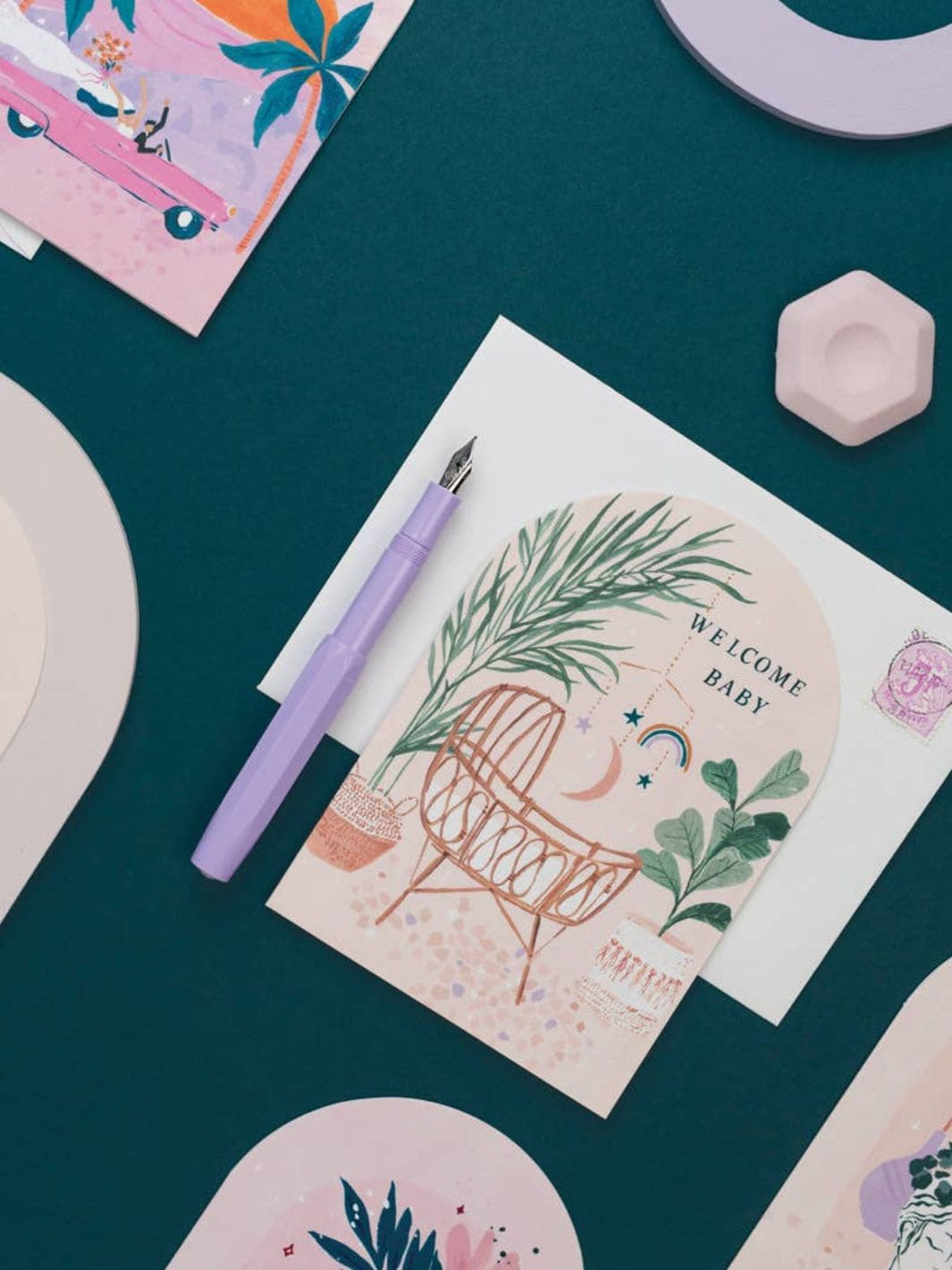 Sister Paper Co. Welcome Baby Card | New Baby Card | Gender Neutral Baby Card | Twentyseven Toronto