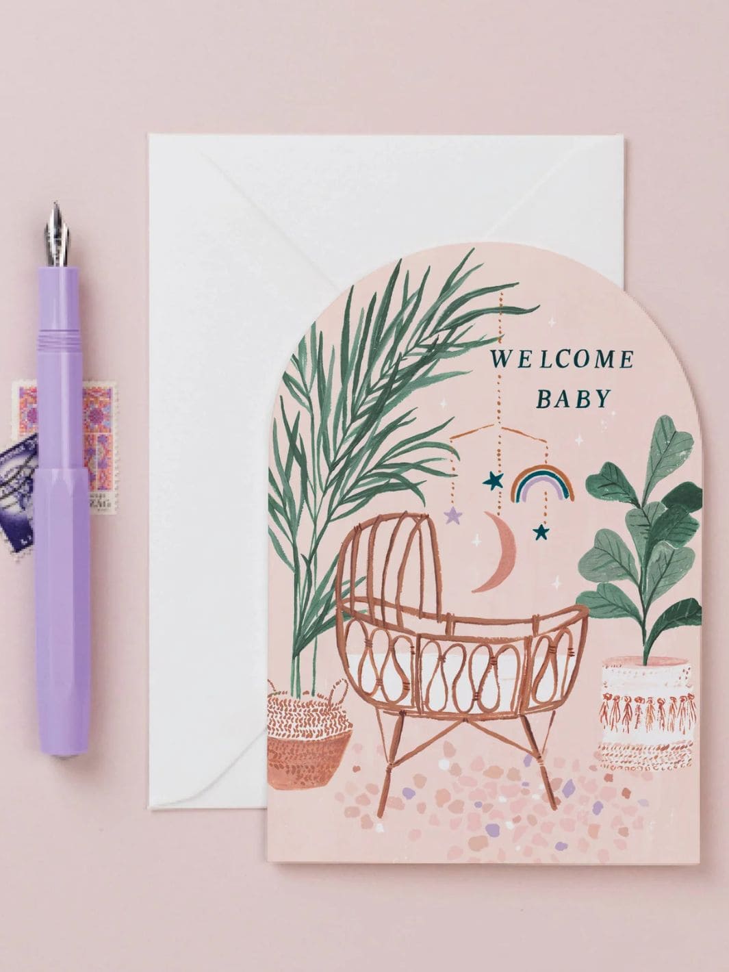 Sister Paper Co. Welcome Baby Card | New Baby Card | Gender Neutral Baby Card | Twentyseven Toronto