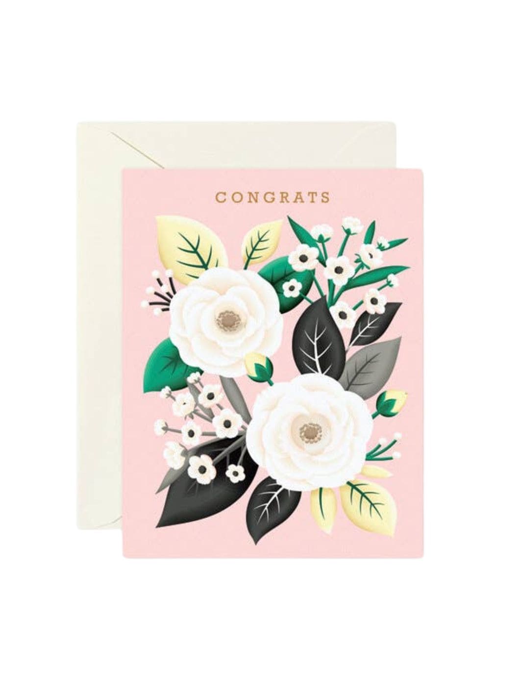 Clap Clap Design White Rose Congratulations Card | Twentyseven Toronto