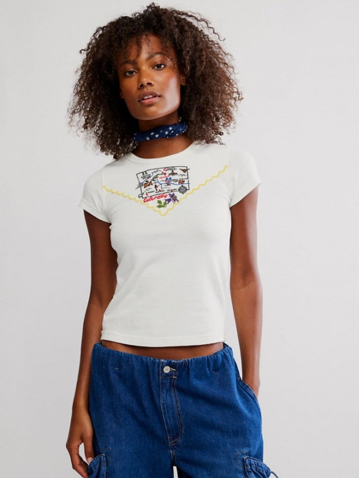 Free People We the Free Wild Country Tee in Colorado Combo | Twentyseven Toronto