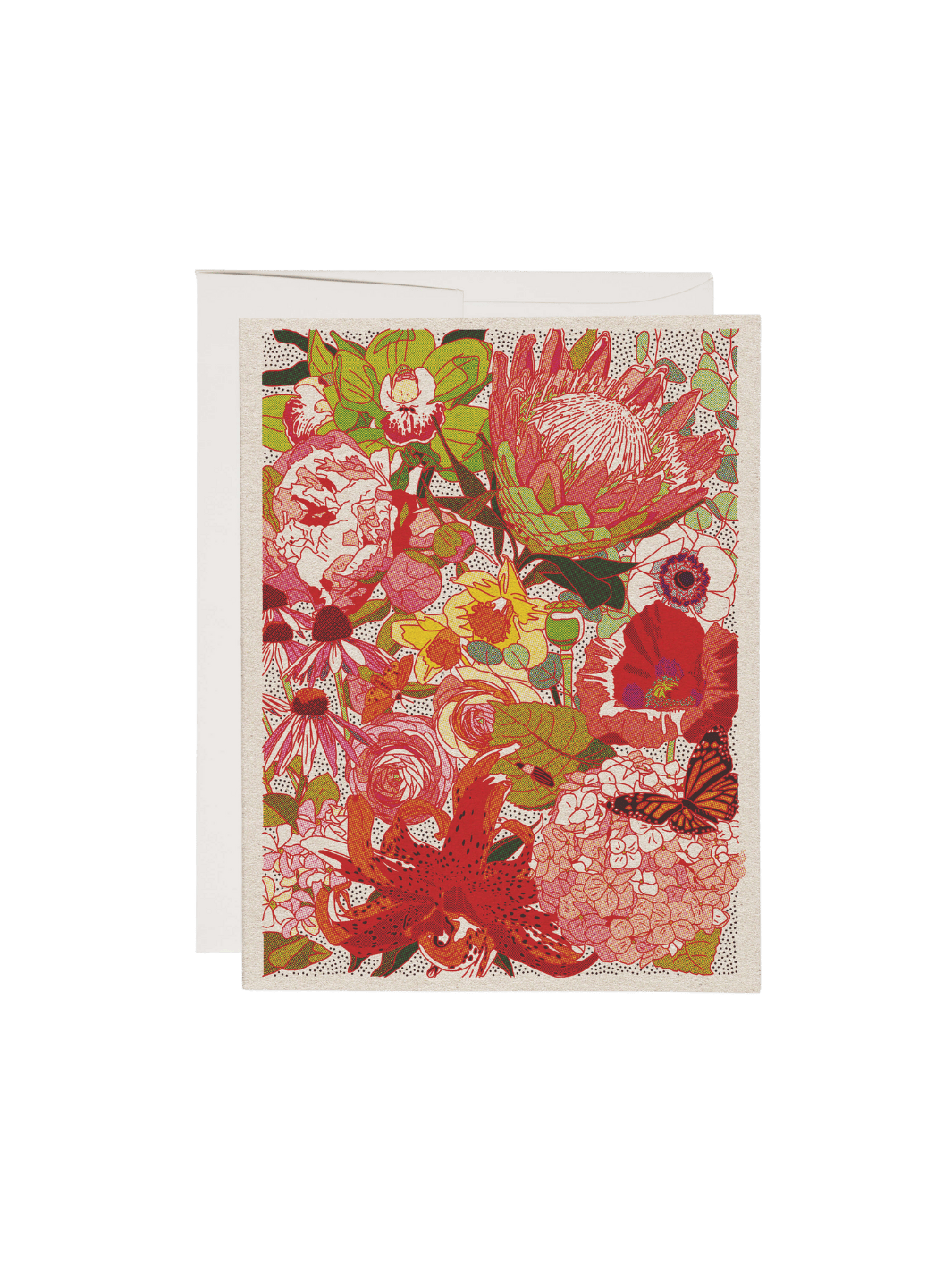 Red Cap Cards Wild Florals Greeting Card by Caroline Clark | Twentyseven Toronto