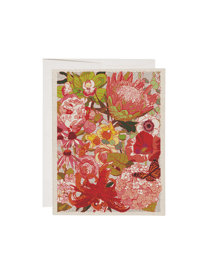 Red Cap Cards Wild Florals Greeting Card by Caroline Clark | Twentyseven Toronto